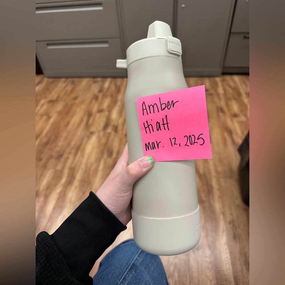 Cream Water Bottle